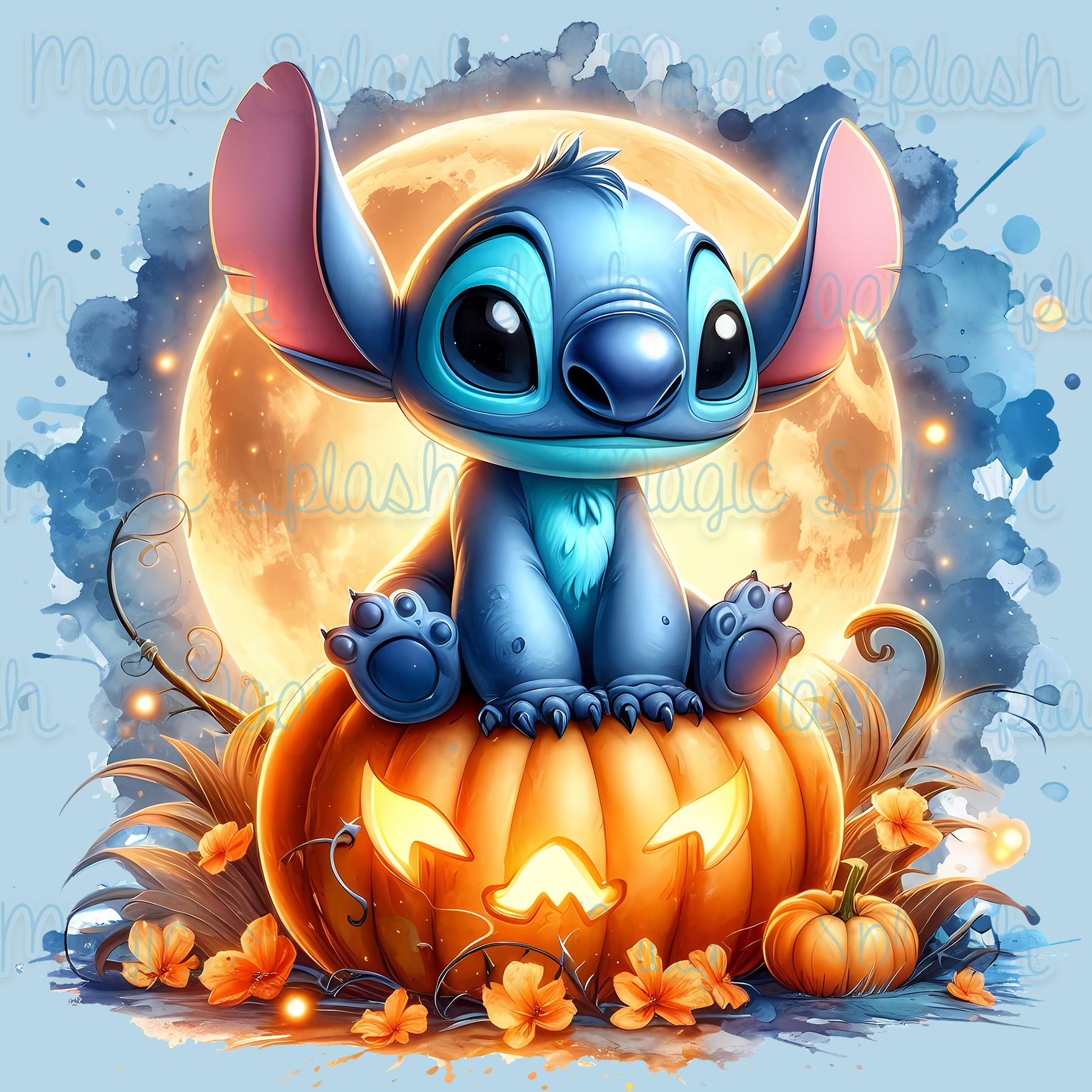 Stich Halloween PNG: Kürbis Clipart (digitaler Download) - Etsy Österreich, image size:1800x1800