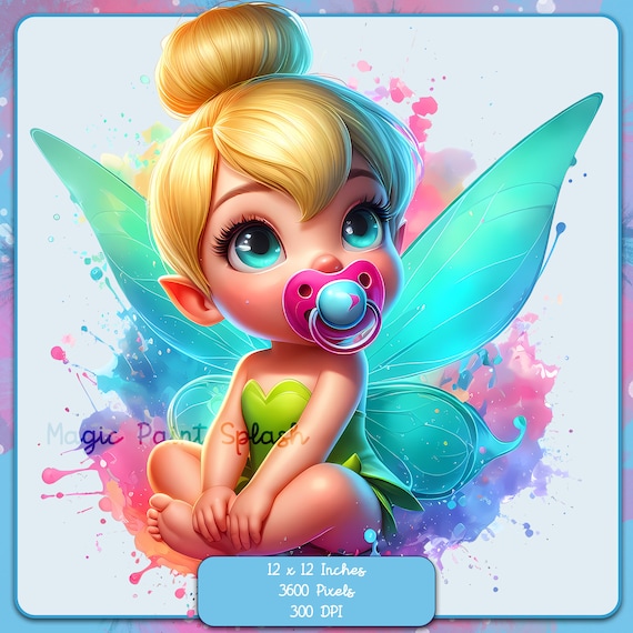 や*ぺ様 ❤️開花株❤️超レア❤️625【Ashwood】【TINKERBELL ベビーティンカーベルの水彩画クリップアート：虹の妖精PNG（デジタル