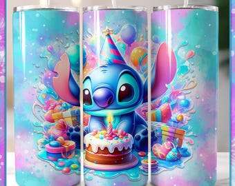 Envoltorio para vaso de 20 oz con diseño de punto de cumpleaños: Diseño PNG sin costuras (descarga digital)