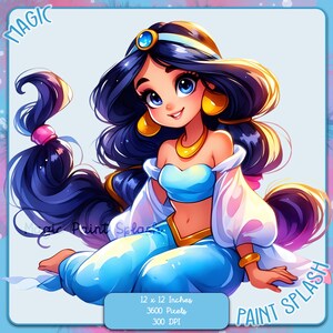 Jasmin PNG Bild, Clipart Bilder, Grafiken und Kunstwerke, Regenbogen Ästhetik, PNG süße kleine Prinzessin Bilder
