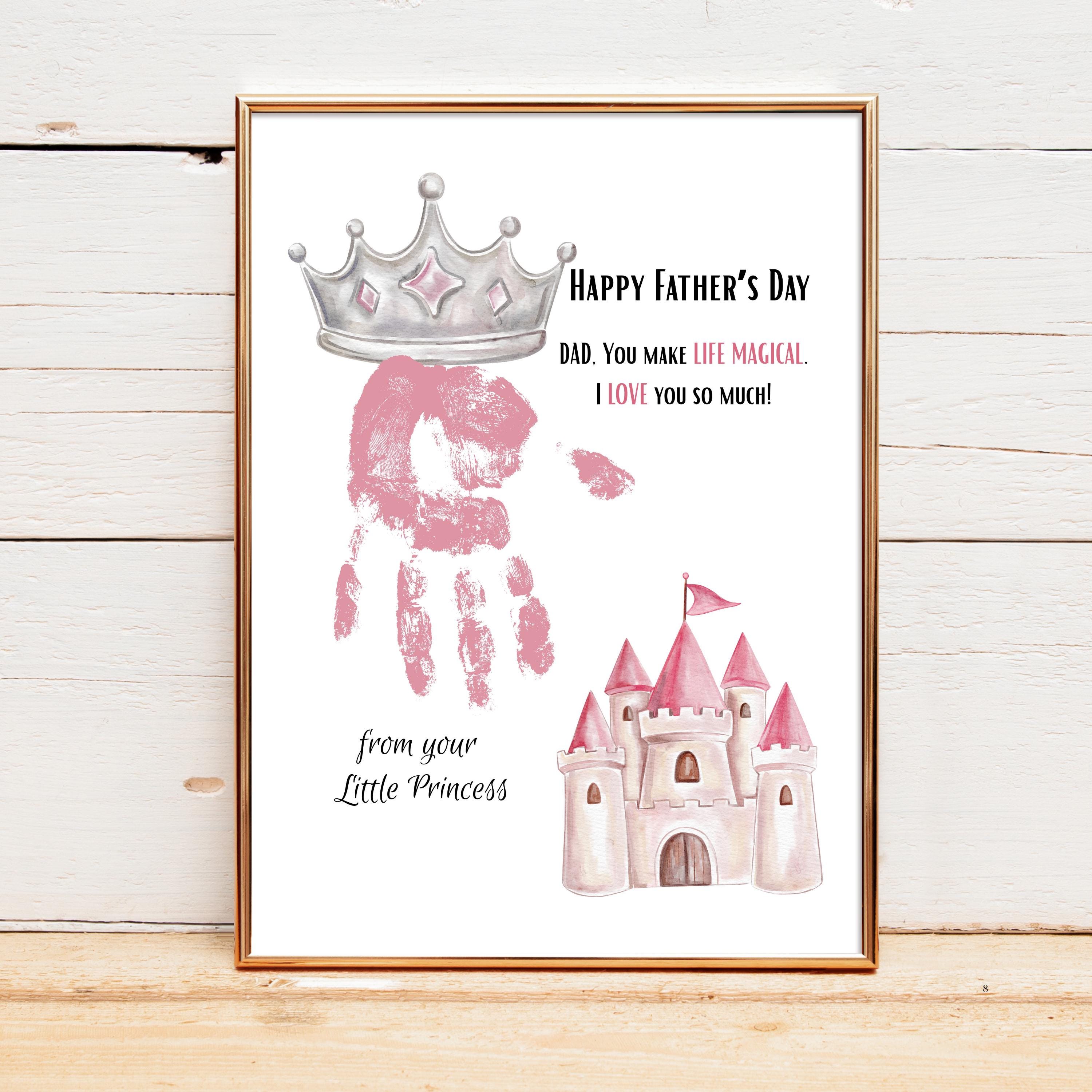 Father's Day Handprint Craft from Daddy's Princess, Printable Gift…