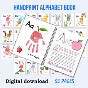 Activité alphabet empreintes de main : repérage des lettres pour la maternelle (téléchargement PDF A4/US Letter)