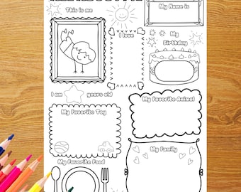Werkblad Alles over mij: terug naar school-activiteit (pdf en png)