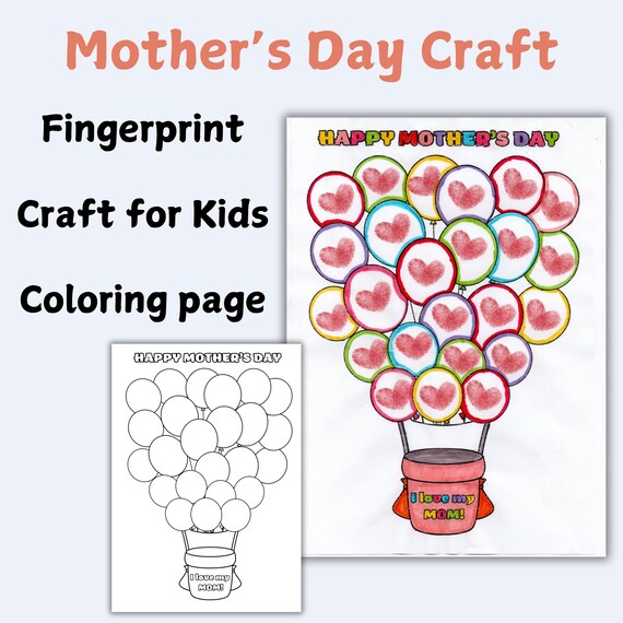 Mother's Day Craft for Kids |printable Mothers Day Coloring Page