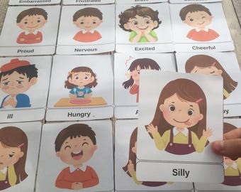 Emotion Flash Cards Kit: Social Emotional Learning Tool (Digital Download)