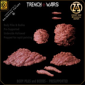 Corpse Piles - Bodies - Wrapped Bodies Trench Crusade Compatible