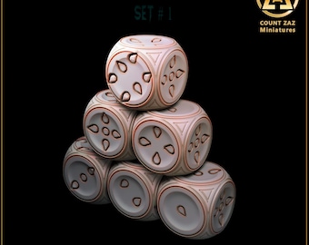 プレステージダイス -D6- と血痕マーカー - トレンチウォーズ - SM - クルセイド