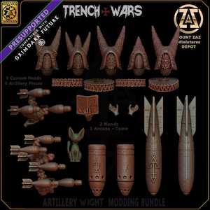 Artillery Wight Modding Bundle - 19-delat Witch Kitbashing-set - Nu FÖRSTÖDAT