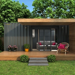 QUEEN C01, 20ft container house for sale , shipping container house for sale,prefab house,affordable container house,small space house,house image 1