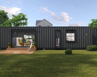 QUEEN C03, two 40ft containers house, container houses for sale, affordable container houses for sale, tiny house, prefabricated house,house