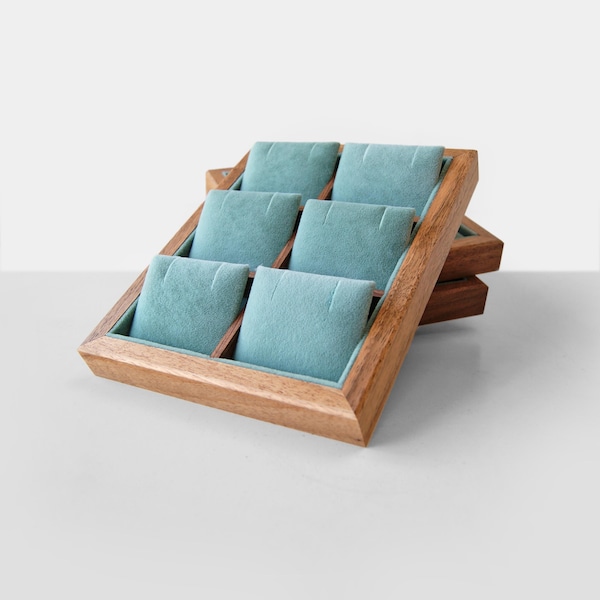 Opberger houten sieradenvak, sieradendoosje voor oorbellen, kettinghouder als cadeau voor vrouw, nachtkastje opberger voor sieraden