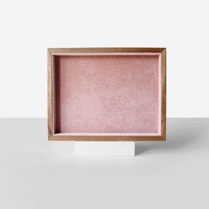Organizador de joyas de madera hecho a mano, bandeja de exhibición plana para anillos o collares, bandeja para guardar pulseras, mesita de noche para exhibir anillos.