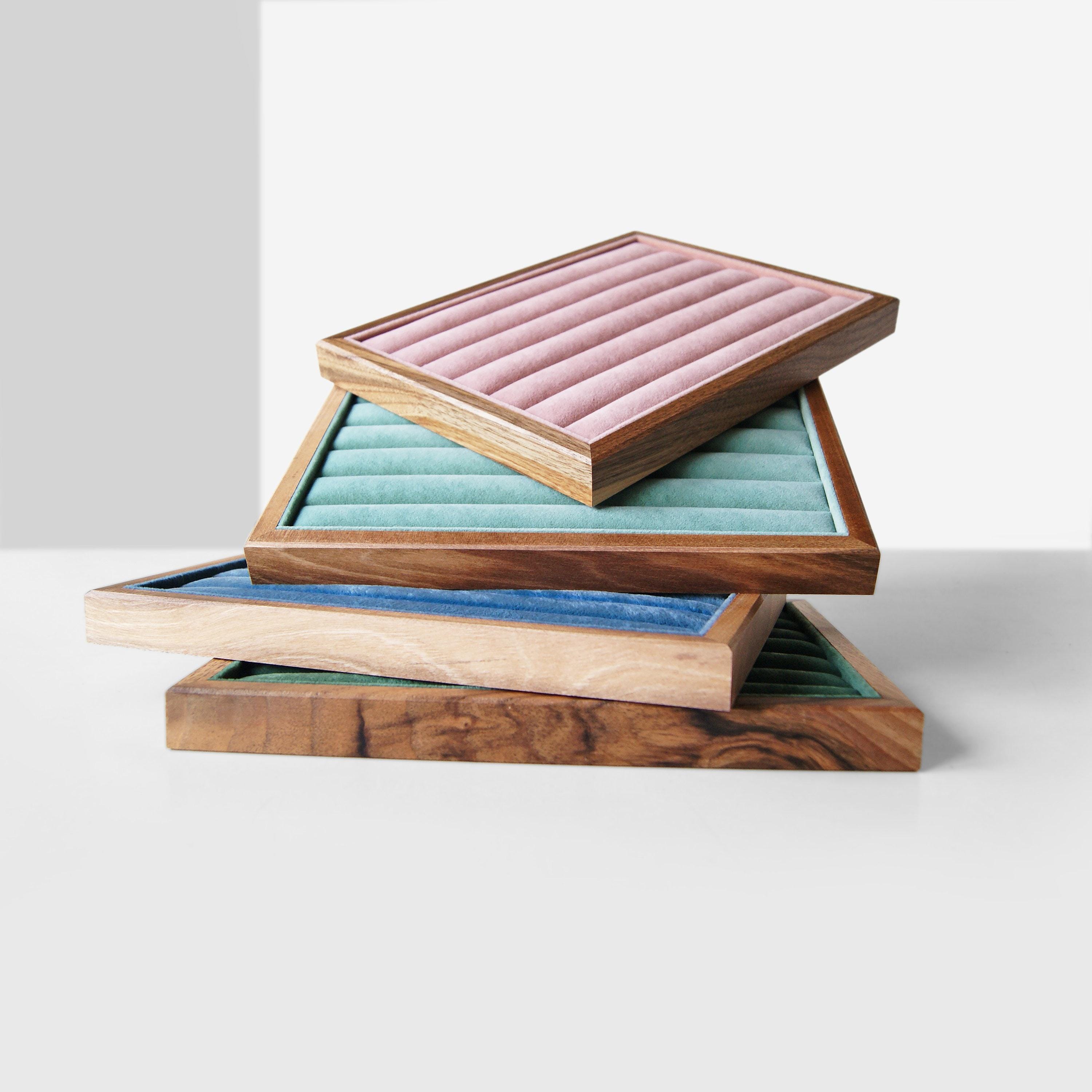 Wood Jewelry Tray for Jewelry Organization, Premium Walnut Jewelry Organizer, Jewelry Display as a Necklace Holder, Nightstand Storage