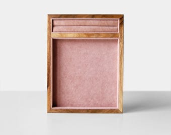 Papten vassoio impilabile per gioielli, cassetto portagioie inserto organizzatore per gioielli espositore per gioielli 12 scomparti per collana