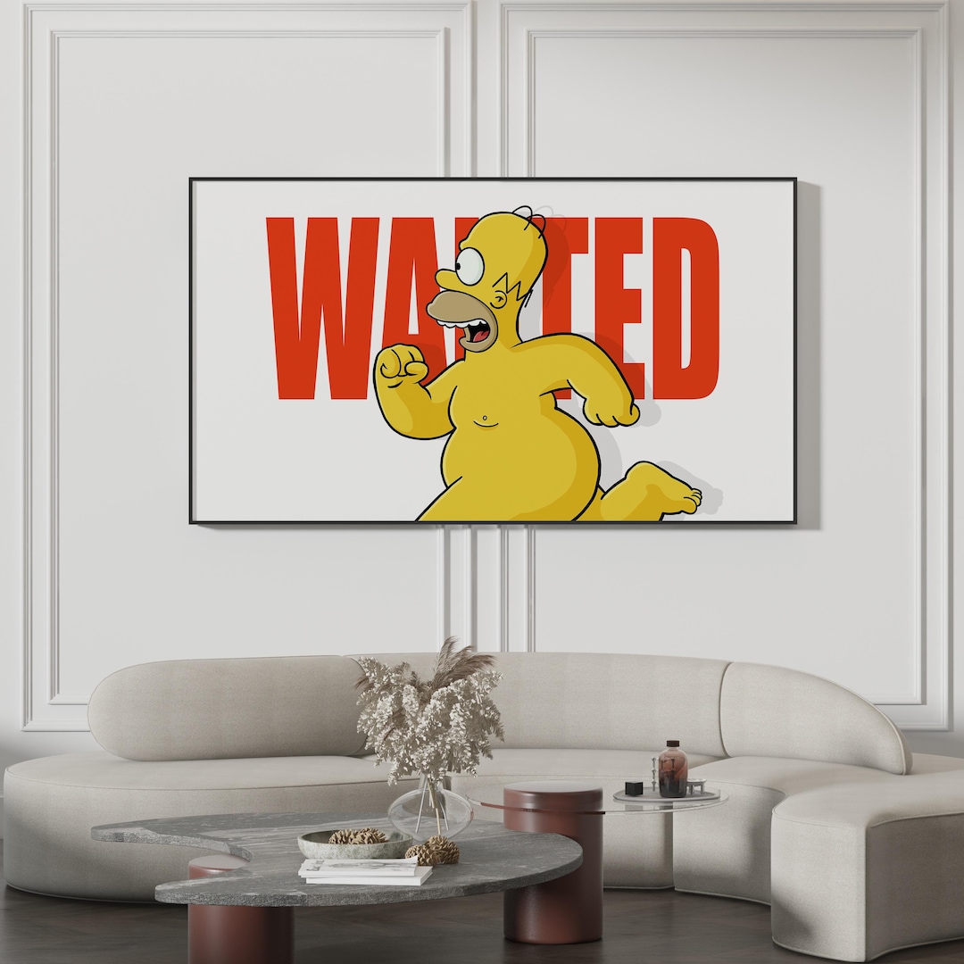 Simpsons Wall Art Simpson Digital Print Wall Art Home Decor Simpson ...