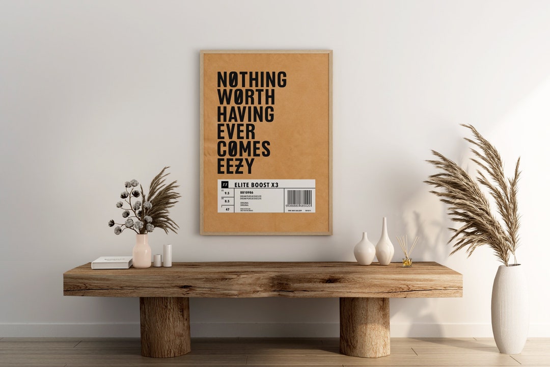 Motivational Wall Art Printable, Digital Download Quote Print, Modern ...