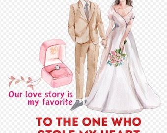Wedding Watercolor Clipart Set, 48 PNG Graphics (Digital Download)