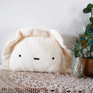 plush dumpling pillow - viral Polish Pierogi mascot cushion