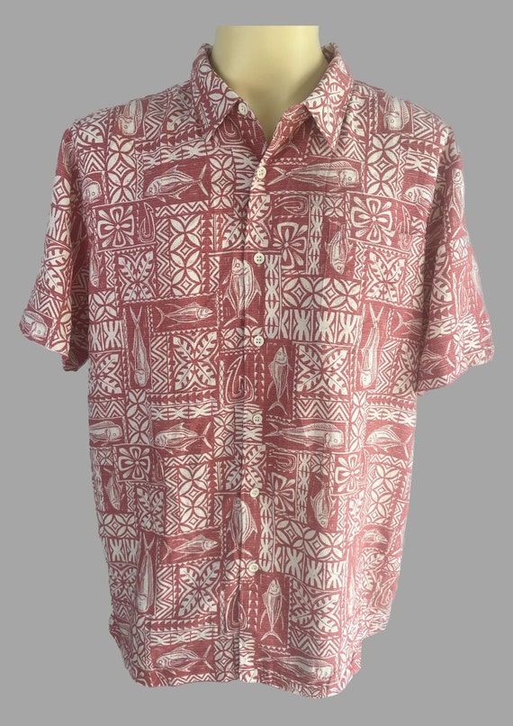 Red Quicksilver Aloha Shirt / Waterman Collection 