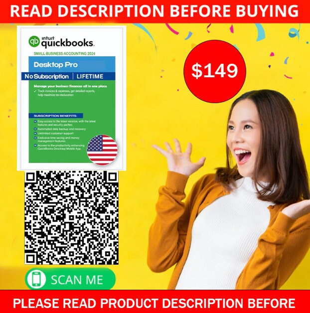 Quickbooks Desktop Pro Plus 2024 Lifetime Subscription Etsy