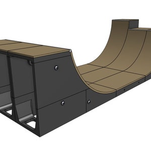 Fingerboard Mini Halfpipe - 3D Print Build Instructions