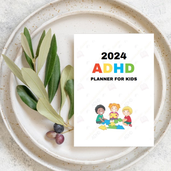 2024 Childrens Planner ADHD Planner for Kids 2024 Planner Children Study Planner Printable Children's Planner 2024 ADHD Planner