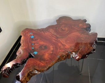Coffee table in wood and resin - FULANI