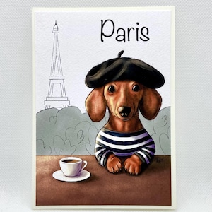 Pause café - Carte double avec enveloppe et sticker