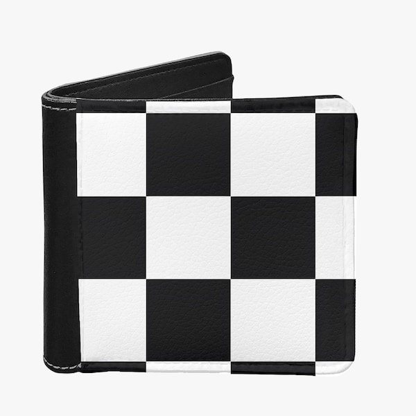 Checkered Men's Wallet for Men Checkerboard Wallet Design For Men