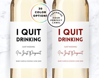 Custom Wine Labels, Pregnancy Announcement Wine Label, Baby Announcement Wine Label, Funny Pregnancy Announcement, Grandparent Gift