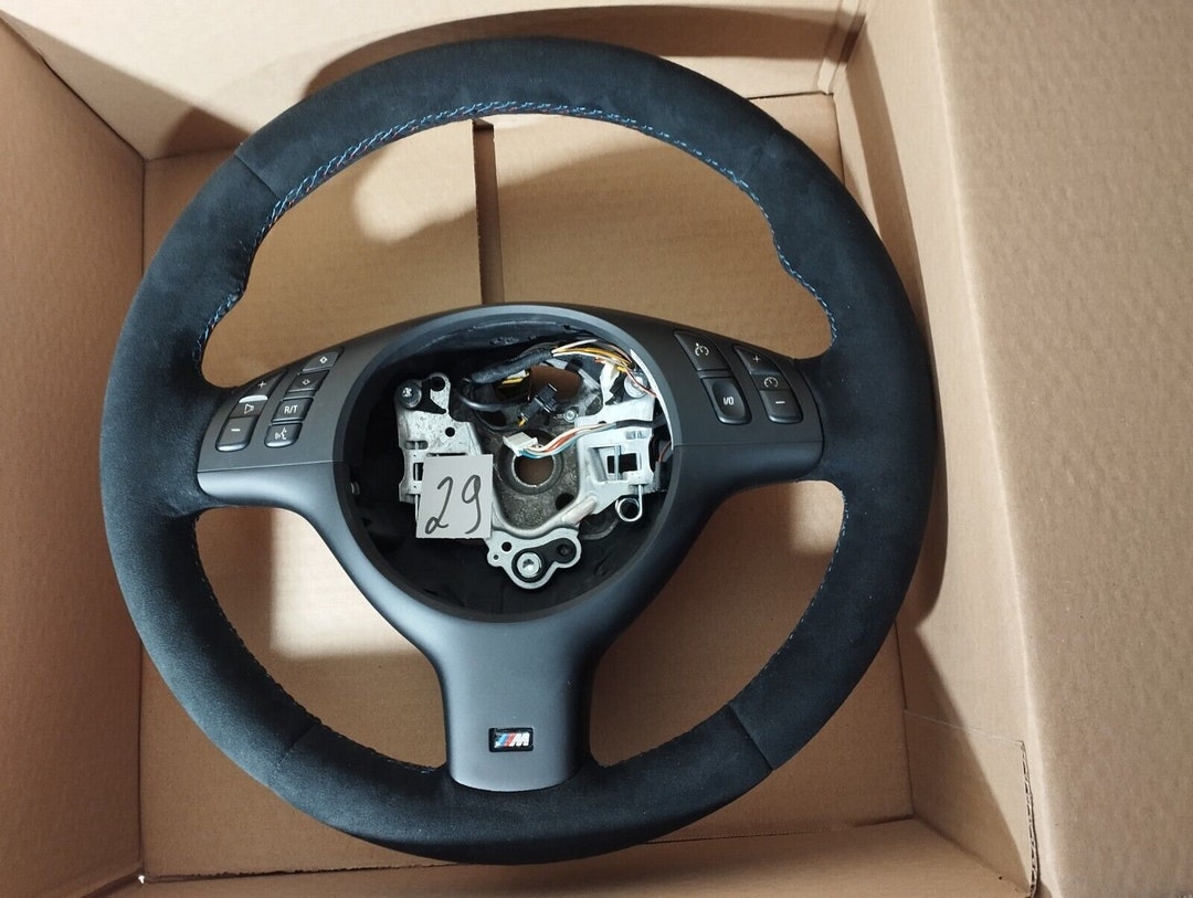 BMW E46 M3 Steering Wheel Refinished Suede CSL Alcantara OEM E39 330i/d ...