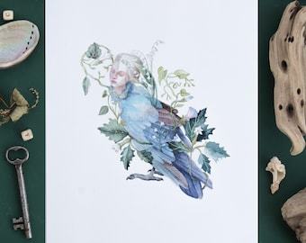 幻想的なファンタジー風景 アクリル画リーフグリーンA 幻想的なファンタジー風景 アクリル画リーフグリーンA 幻想的な