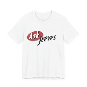 Ask Jeeves ヴィンテージ インターネット検索エンジン レトロ 90年代 半袖 Tシャツ