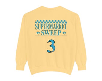 Żółta bluza z okrągłym dekoltem Supermarket Sweep Team 3: kostium z teleturnieju z lat 90.