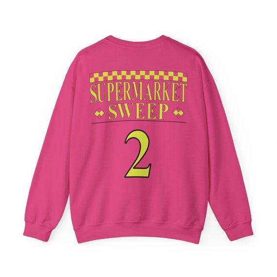 Supermarket Sweep Team 2 Pink Crewneck Sweatshirt Etsy