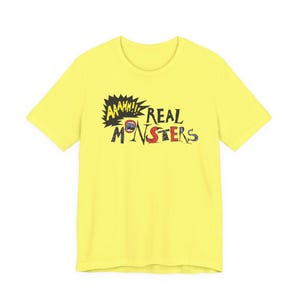 AAAHH!!! Echte Monster inspiriert Kurzarm-T-Shirt 90er Jahre Millennials