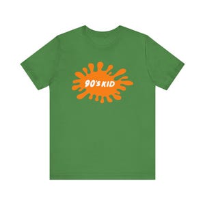 90's Kid Nostalgia Tee Shirt Short Sleeve Tee with Retro Nickelodeon Inspired Artwork - Must-Have for the Ultimate 90's Kid