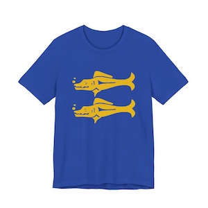 Blaues Barracudas T-Shirt: 90er Game Show Nostalgie Tee - Halloween Kostüm Bild 1