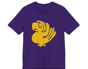 Purple Parrots Inspired Short Sleeve Tee Shirt 90s Game Show Kid Halloween Costume