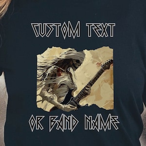 Custom Heavy Metal Band Tee, Heavy Rock, Metal T-shirt. Hard Rock, Band tee, Metal music, 80&#39;s metal tee, Rock chick, Female Guitarist