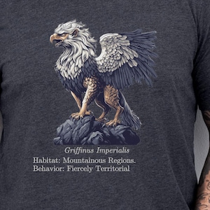 Griffin Unisex Tee, Mythical Beast T-Shirt, Fantasy Creature Shirt, Short Sleeve Jersey Top