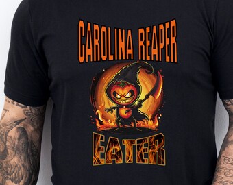 Carolina Reaper Eater Shirt, Chilli lover, spicy food tee, hot sauce, hot chilli, hot pepper, chilli t-shirt, chilli gift, hot sauce addict