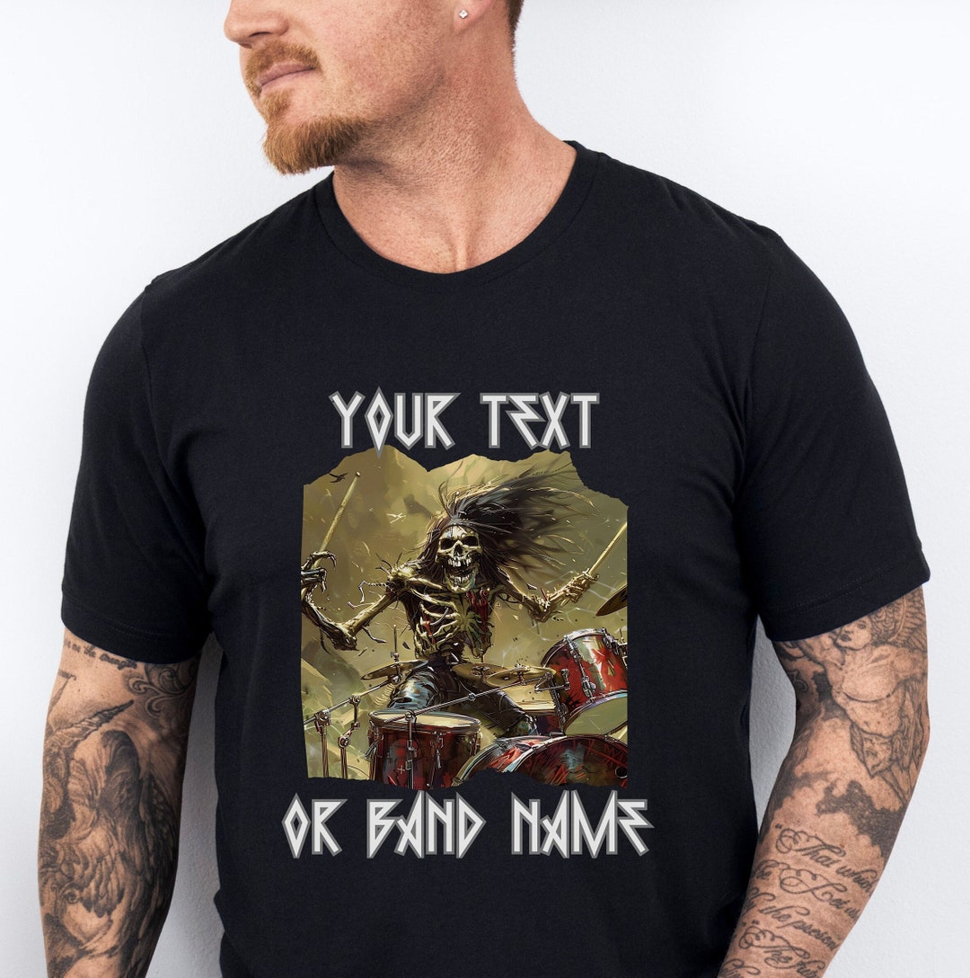 Custom Heavy Metal Band Tee, Heavy Rock, Metal T-shirt. Hard Rock, Band ...