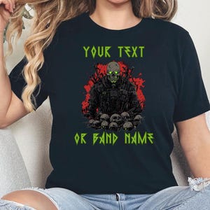 Custom Heavy Metal  Tee, Metal God, Metal T-shirt. Hard Rock, Band tee, Metal music, 80&#39;s metal tee, lead guitarist, Music Tee,