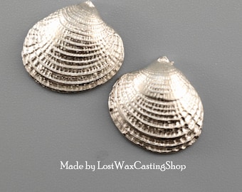 Limpet shell casting in silver for jewellery making or crafting