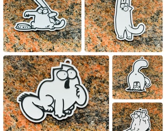 Simon‘s Cat - Simon‘s Katze - Keyring - Schlüsselanhänger - 3D Druck - 3D Print