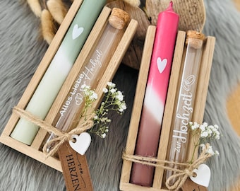 Geldgeschenk Hochzeit  I Geschenkset Hochzeit mit Reagenzglas