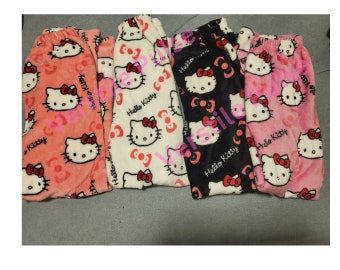 Hello Kitty PJS Cute Pajamas Pants, Wide Leg Couple Matching Pajama, Sanrio Sleepwear, Hello Kitty Girlfriend Gifts, Gift for her