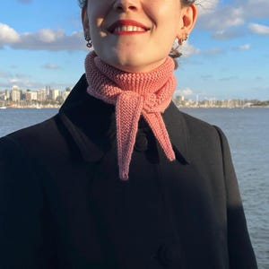 Sophie Scarf, Handmade Wool Small Sophie Scarf, Small Neckerchief Scarf