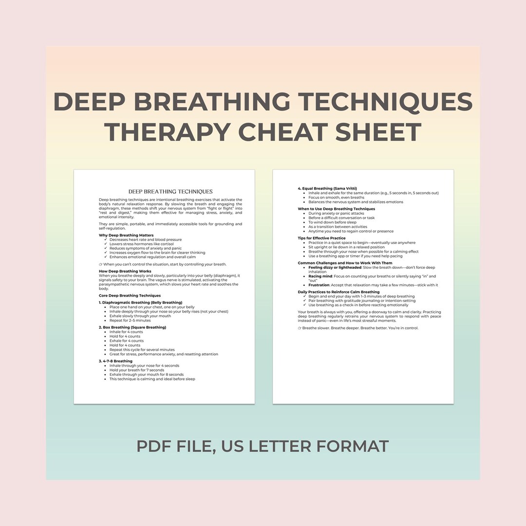 Deep Breathing, Breathing Tool, Calm Practice, Anxiety Relief ...